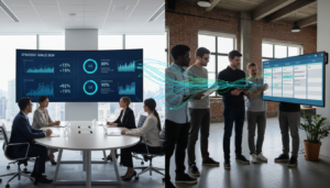 Traduzir investidores backlog, Boardroom, Backlog, gestão de produtos, estratégia corporativa, alinhamento estratégico, comunicação executiva, Product Management, SaaS