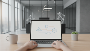 Diagrama de arquitetura serverless, benefícios para MVPs, otimização de custos em desenvolvimento ágil, cloud computing, funções como serviço.