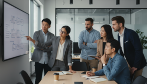 Gestão de conflitos em times ágeis, mediação de equipes, colaboração em projetos, liderança ágil, eficiência operacional.