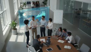 Equipe aprendendo e colaborando, cultura de lifelong learning, desenvolvimento profissional, inovação no trabalho