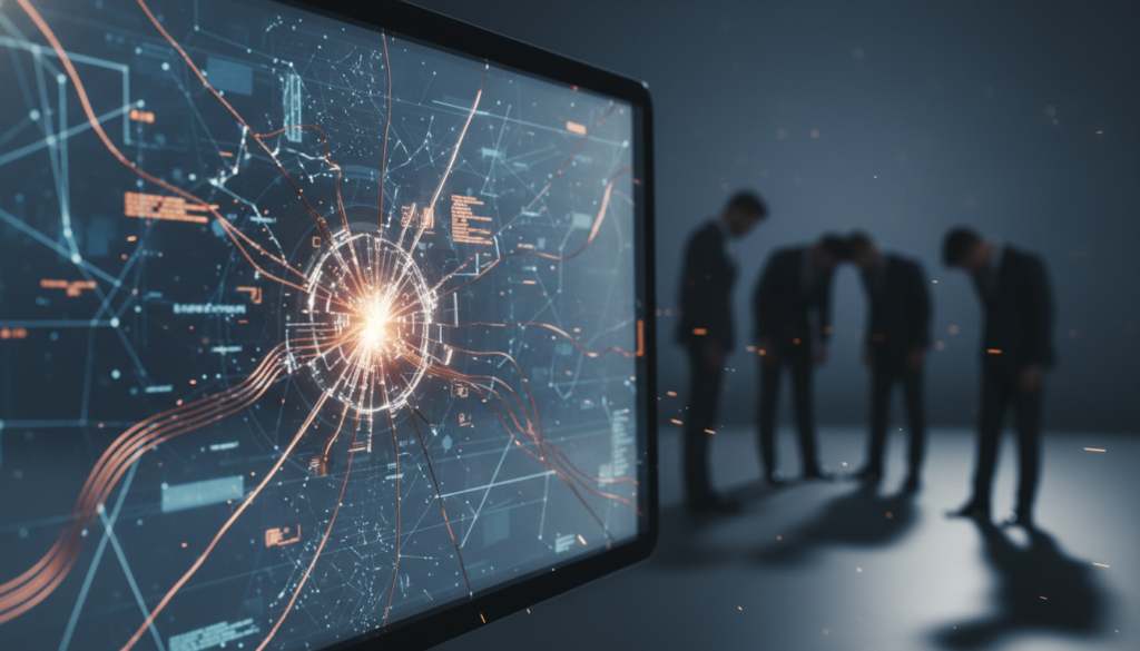 Fracasso transformação digital, gestão de projetos, liderança ágil, cultura organizacional, estratégia digital, tecnologia quebrada, executivos frustrados