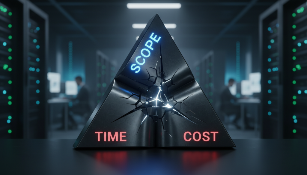 Triângulo de Ferro, Gerenciamento de Escopo, Projetos Digitais, Custo, Tempo, Qualidade