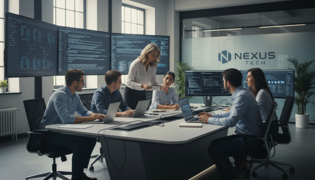 Gestor orientando novo talento em onboarding técnico, integração de equipe, produtividade e retenção