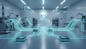 Diagrama conceitual de Edge Computing com dispositivos IoT e processamento local
