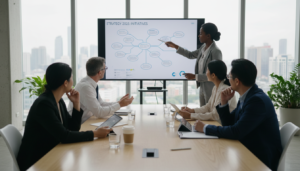 Delegação eficaz, liderança sênior, gestão de projetos, responsabilidade corporativa, ferramentas SaaS, estratégia de negócios, empowerment de equipe, produtividade B2B