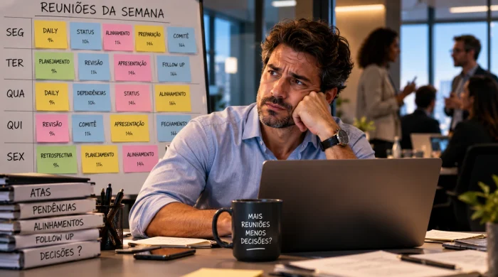 Sobrecarga de reuniões no escritório