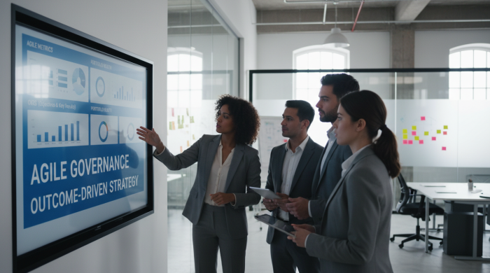 PMO na era ágil, governança ágil, gestão de portfólio, OKR, escalabilidade